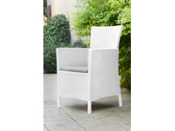 KETER Poltrona de jardim IOWA branco WxDxH cm 62x60x89