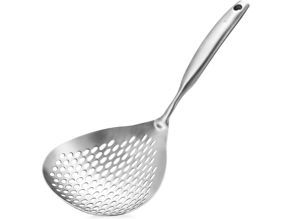 Colher de Furo Grande em Aço Inox 304 | S/MARCA