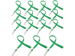 Cordão Crachá De Identificação Em Poliéster E Metal, Resistente E Leve, Ideal Escritório E Eventos, Pacote Com