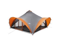 Conjunto 1.0 Barraca De Camping Vidaxl Cinzento Poliéster (para 18 Pessoas)
