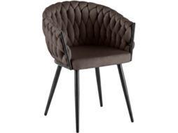 Cadeira De Jantar Molise Em Veludo ndash Conforto Elegante E Design Moderno Para Sua Sala De Jantar Marrom Veludo