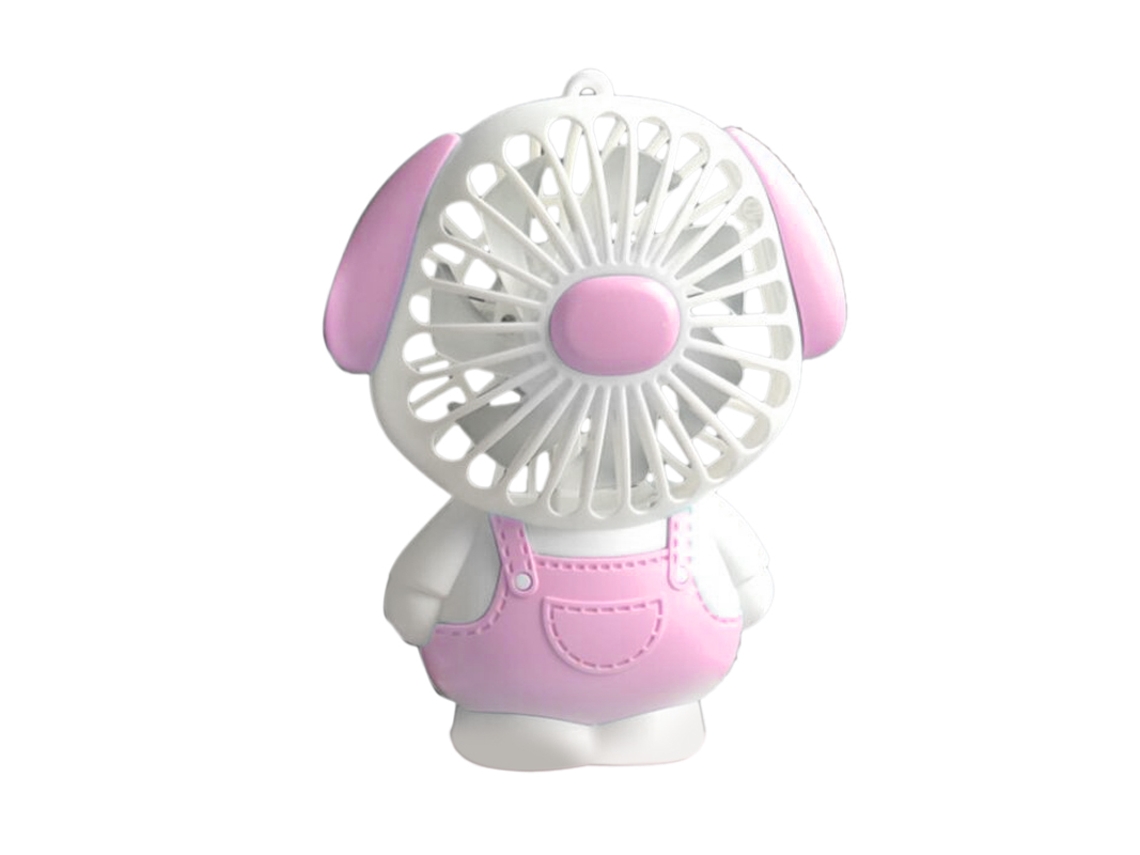 Ventoinha Usb Animal Cachorro Rosa Estudantes Presente