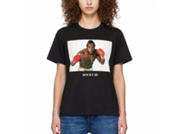 Rockinstone Rocky Movie Clubber Photo Black Adult T-shirt Size:xxl