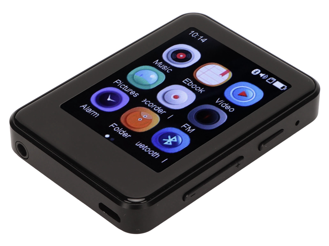 Leitor Mp3 Bluetooth SMANDY Mp08 2.5Inch Ecrã Tátil 32G Tf Card Preto