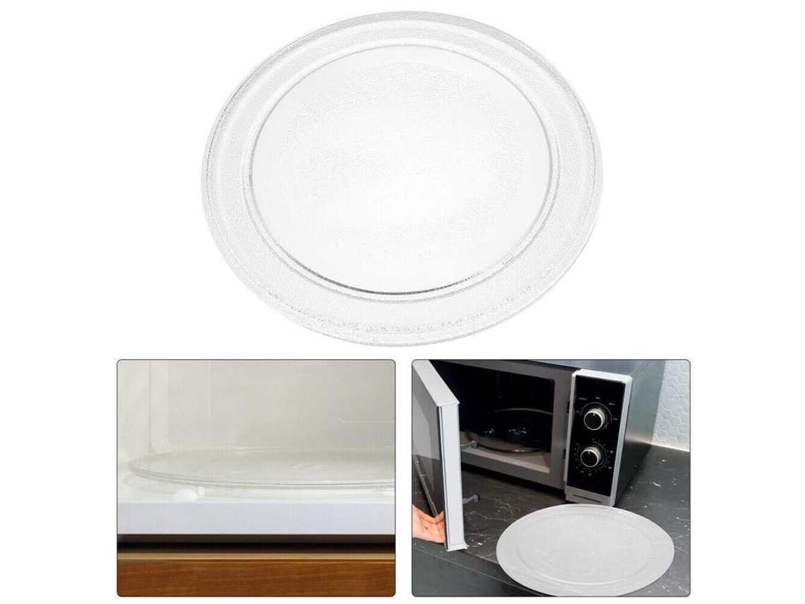 Prato De Vidro Para Micro-ondas 9.6 Polegadas Prato Giratório Prático Base Placa Bandeja De Vidro 24.5cm Egh