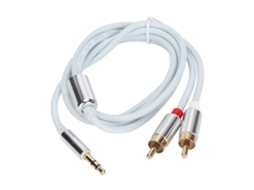 Cabo Adaptador Áudio 3.5mm Para 2 Rca Divisão Y