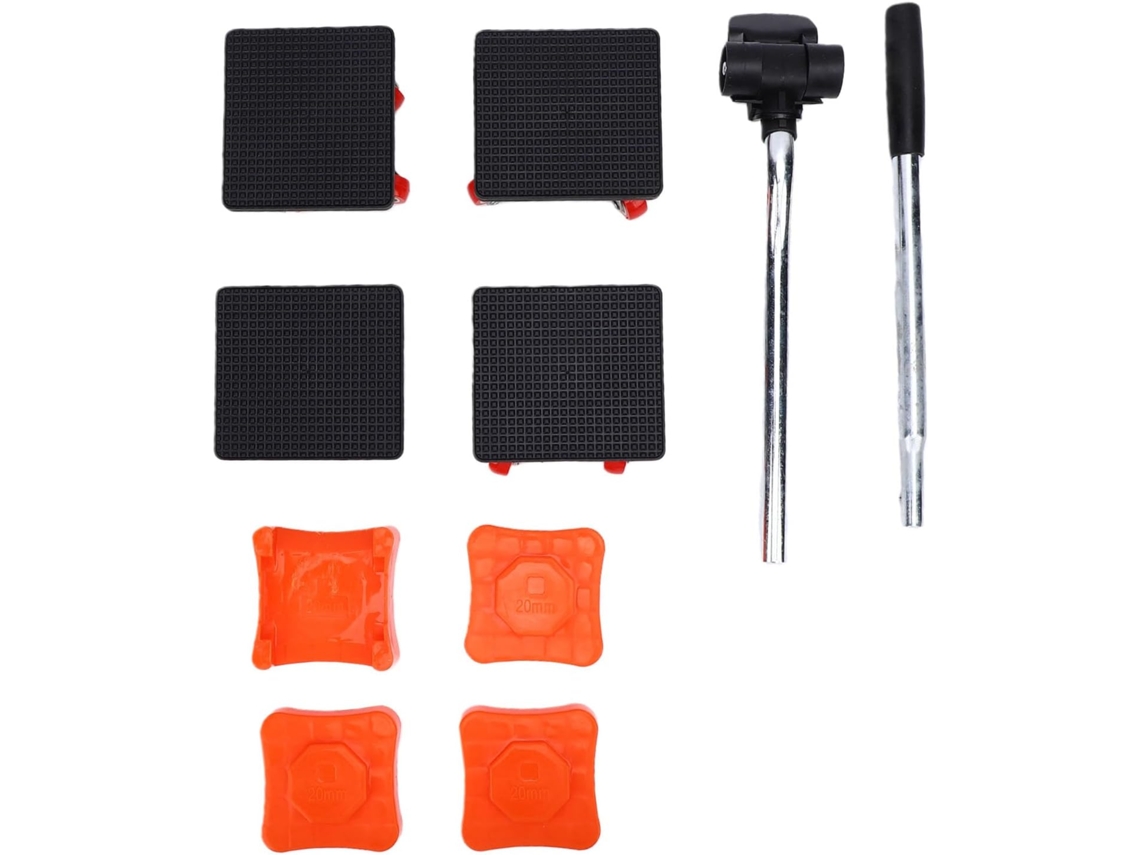 Elevadores de peso para mesa, pés móveis ajustáveis em liga de alumínio, suporte reforçado de 4,3 a 7,5 cm para cadeiras E.