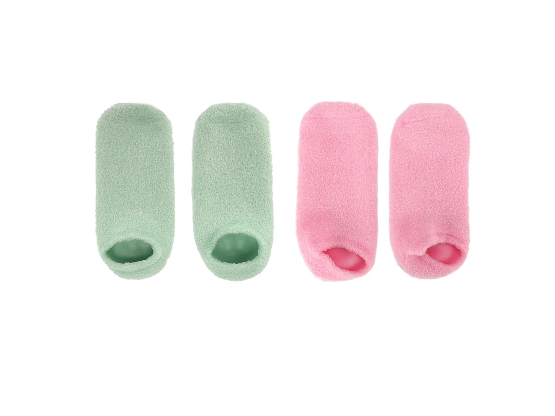 Calcetines De Gel Spa Rosa Para Hidratar Y Reparar Pies Secos Con Vitamina E Y Lavanda