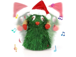 Árvore De Natal Giratória E Cantante De 16 Cm, A Pilha, Brinquedo Musical Elétrico Para Presente.-aquaforge