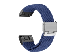 Bracelete Pulseira Entrançada Flexível para Garmin Forerunner 745 Azul