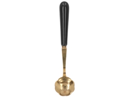 Colher de Chá Aço Inox Cabo Preto Floral Worten