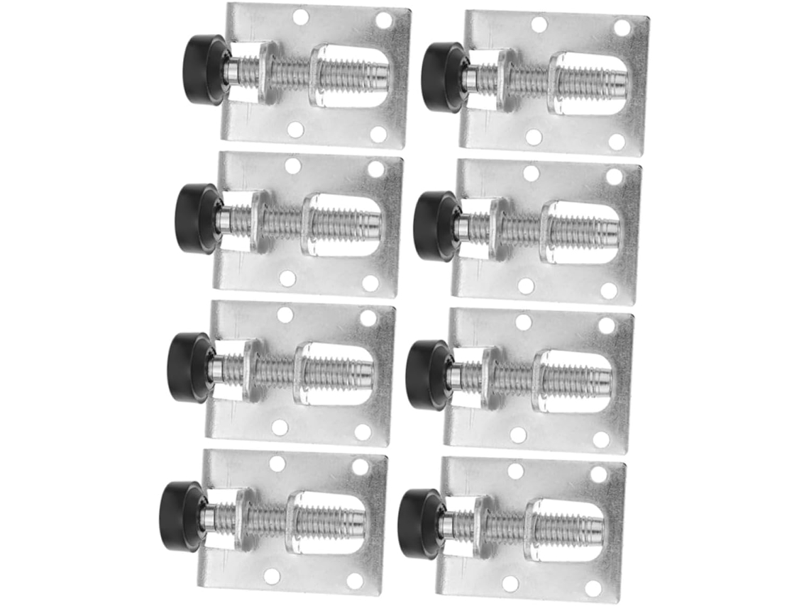 Niveladores De Móveis Ajustáveis Sewroro, Conjunto De 8 Peças, Em Aço, Com Almofadas Antiderrapantes Resistentes Para