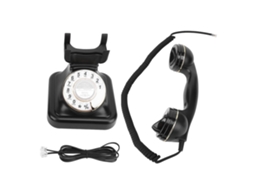 Telefone antigo com discador rotativo 8022 e volume ajustável EOOCOO