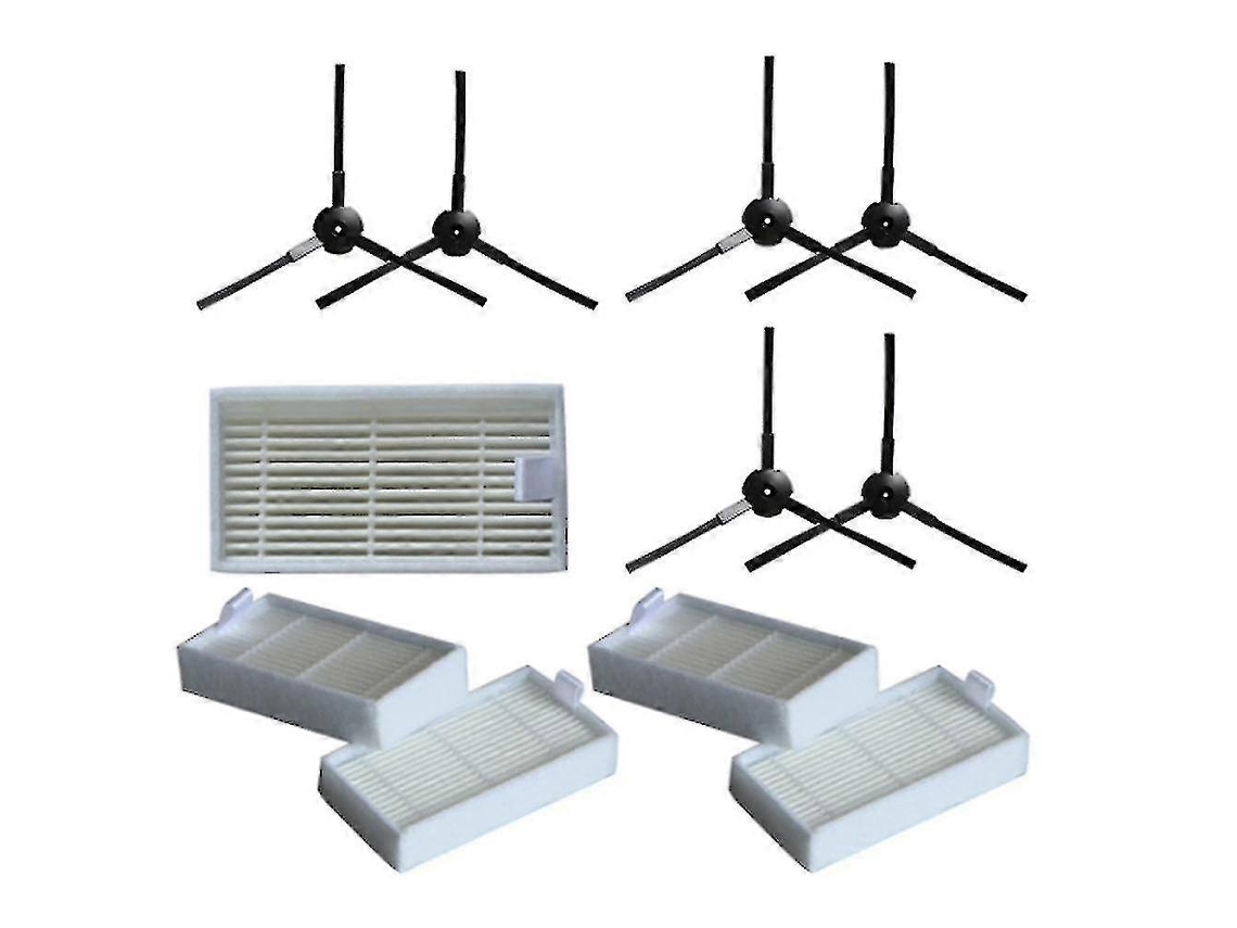 6 escovas laterais + 5 filtros para aspirador robô de pó Lidl Silvercrest SSR 3000 A1
