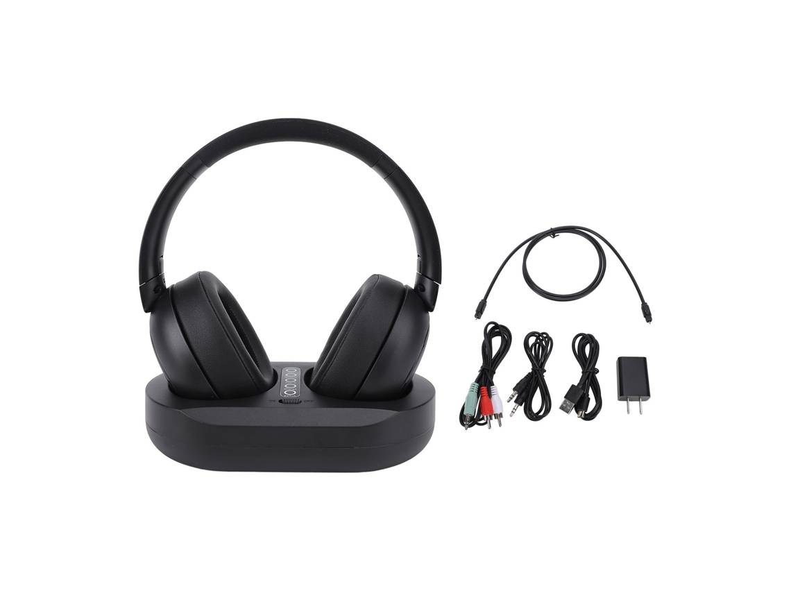 Fone De Ouvido Sem Fio Para Tv 2.4g Bluetooth 5.3 Com Base De Carregamento Para Idosos Plug Us