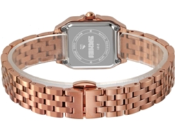 Lurelia Relógio Feminino, Detalhes Com Strass, Aço Inoxidável, Resistente À Água, Prata