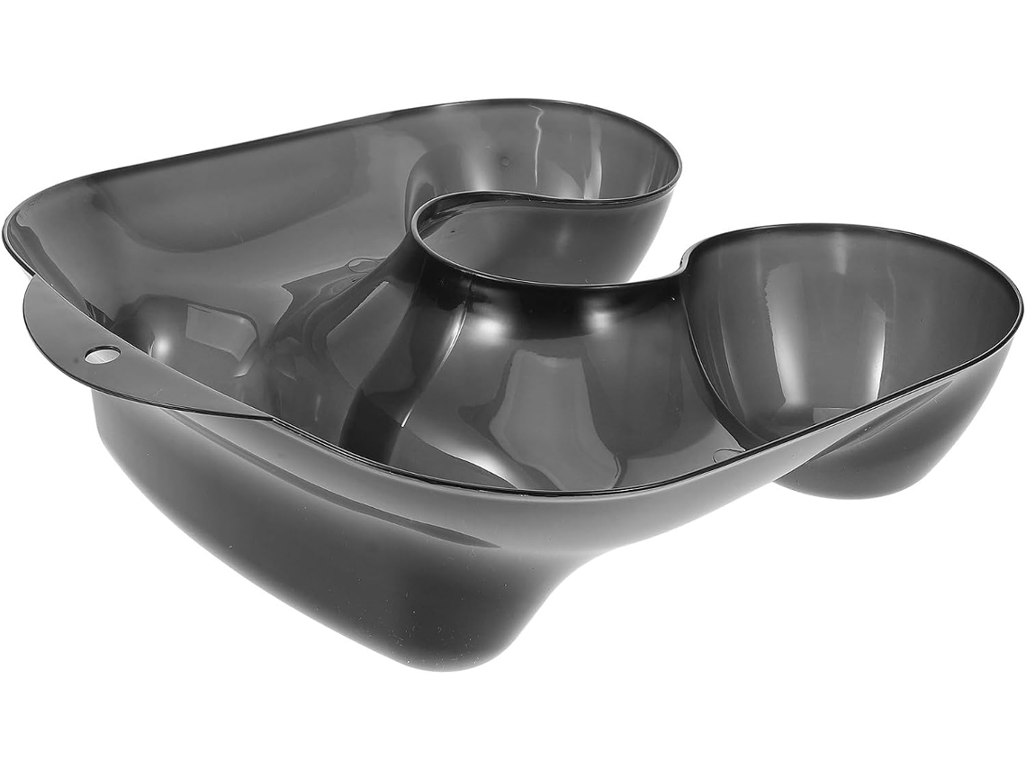 Bandeja de suporte para peixes em plástico branco, para uso em pentados e tingimento, com proteção.