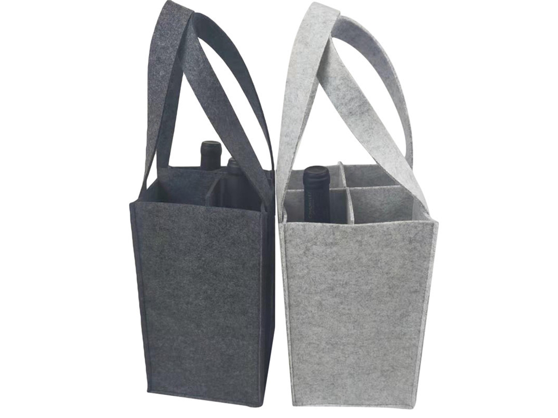 Conjunto De 4 Bolsas De Feltro Para Garrafas, Com Capacidade Para 4 Garrafas Cada, Suporte De Feltro Para Garrafas, Garrafa B Aquaforge