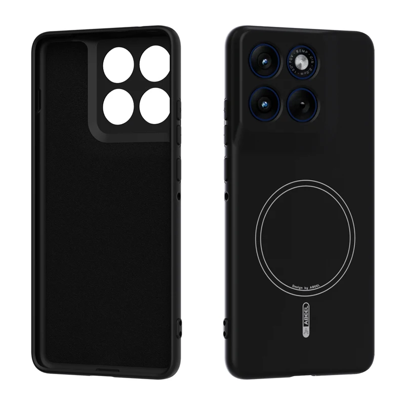 Capa De Celular De Silicone Magnética E Hipoalergênica (preta Para Moto 60s)