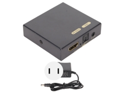 Extractor De Som Hdmi 2.0 4k 60hz Óptico Canal 5.1 Para 3.5mm Plug Us 100‑240v