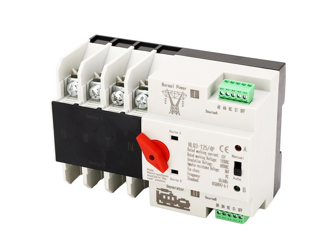 Interruptor de Transferência Automático 4p 63a com Tela Led AC110v S/MARCA
