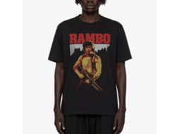 Rockinstone Rambo Movie Real Rambo Movie Black Adult T-shirt Size:xxxl