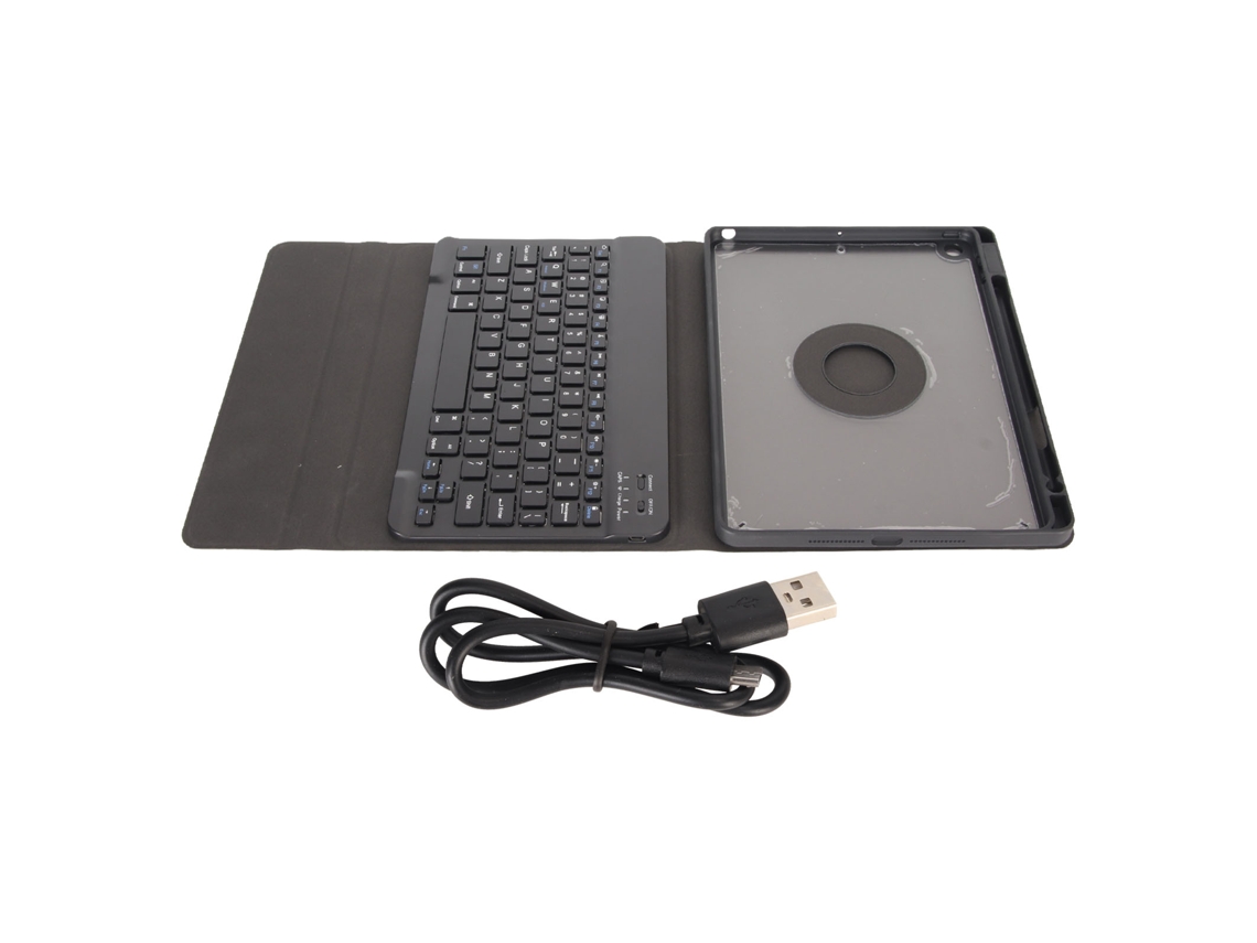 Capa Protetora (teclado Bluetooth Sem Fio Rotativo Desmontável) Para Ipad De 10,2 Polegadas 2019 7ª, 8ª, 9ª Geração...