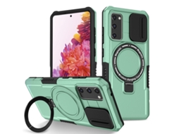 Capa Zruxe Compativel Com Samsung Galaxy S20 Fe (sliding Camshield - Magsafe - Tpu Hybrid Pc - Azul Claro)