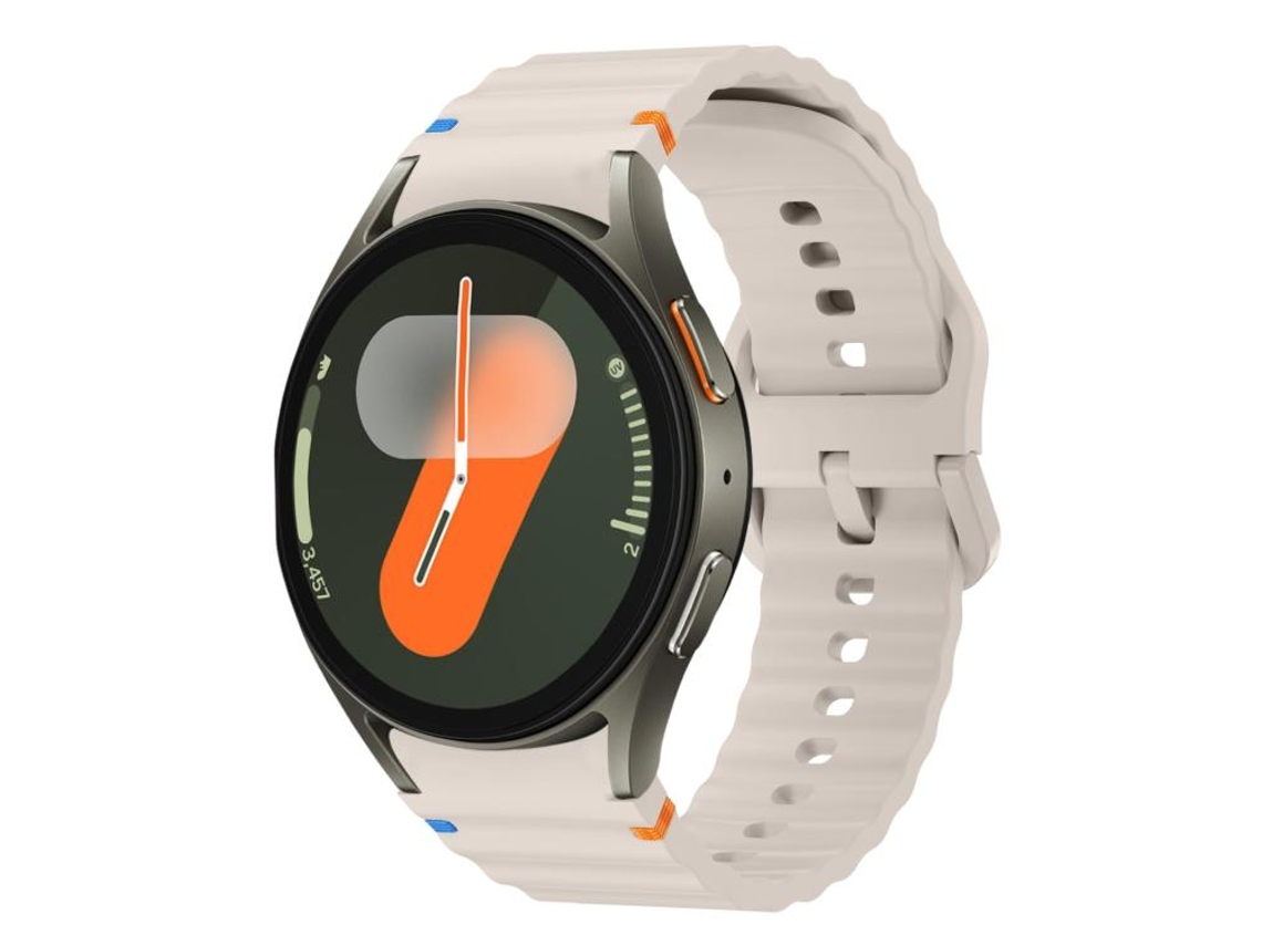 Bracelete Para Samsung Galaxy Watch Fe/7/6/5/4-silicone Com Fivela Colorida E Costura Ondulada - Luz Das Estrelas