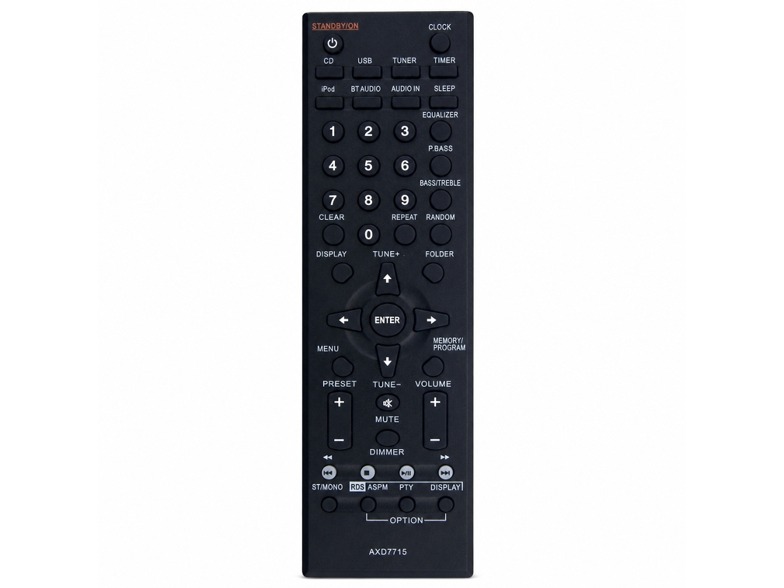 Comando À Distância Compatível Com Sistema De Áudio Pioneer Axd7715_dae