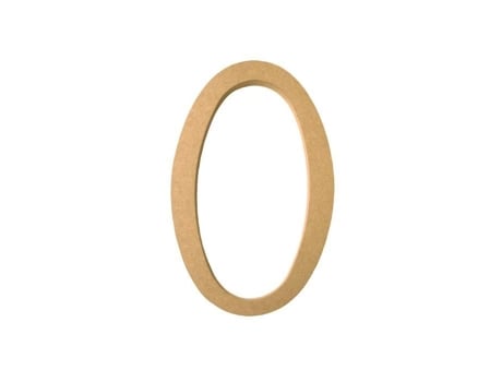 Letra O Mdf - Altura 220 mm