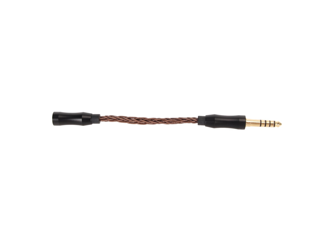 Aetheria cabo Adaptador 3.5mm Fêmea Estéreo para 4.4mm Macho Balanceado com Cobre Monocristalino e Conectores Dourados