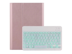 Teclado Bluetooth Removível 2 Em 1 M10s + Capa De Couro Para Tablet Com Retroiluminação E Suporte Para Lenovo Tab M10 Tb-x505x