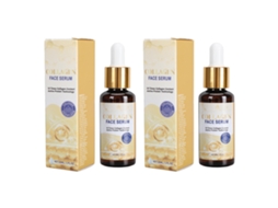 2 Pcs Soro De Colágeno 30ml Hidratante Reafirmante Para Rugas E Linhas Finas Cuidado Facial