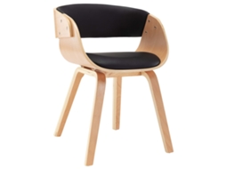 Dining Chair, Dining Chairs Vidaxl Preto Couro Artificial (n/a)