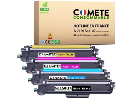 Cartucho de Toner Compatível com Brother Tn245 Tn245 Tn-245 Tn-241 Tn 245 Tn 241 Tinta para Impressora Brother R Dcp-9020Cdw COMETE CONSOMMABLE