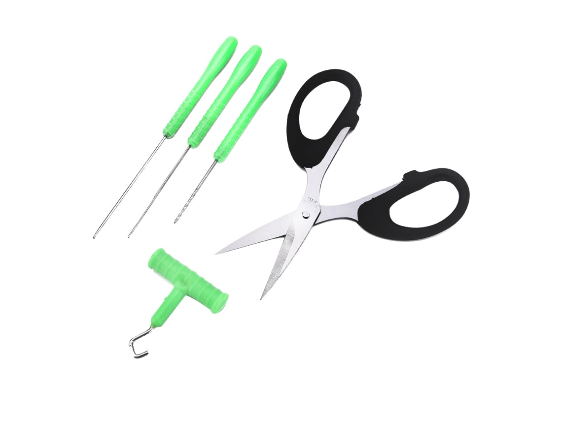 Conjunto de Ferramentas para Pesca com Agulha e Tesoura