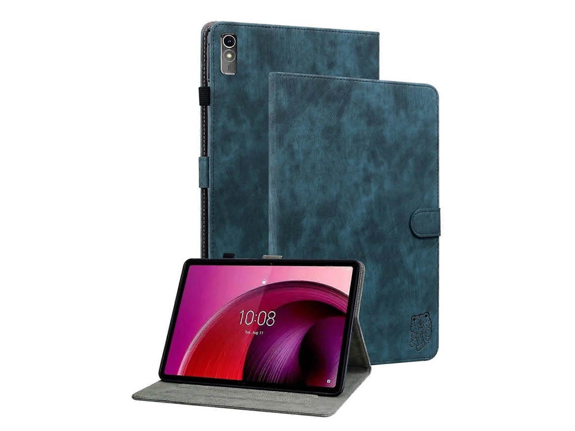 Capa De Couro Com Estampa De Tigre Para Tablet Lenovo Tab M10 5g De 10,6 Polegadas