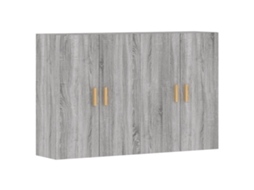 Móveis de Parede 2 Pcs de Madeira Cinzento Sonoma MAISON EXCLUSIVE