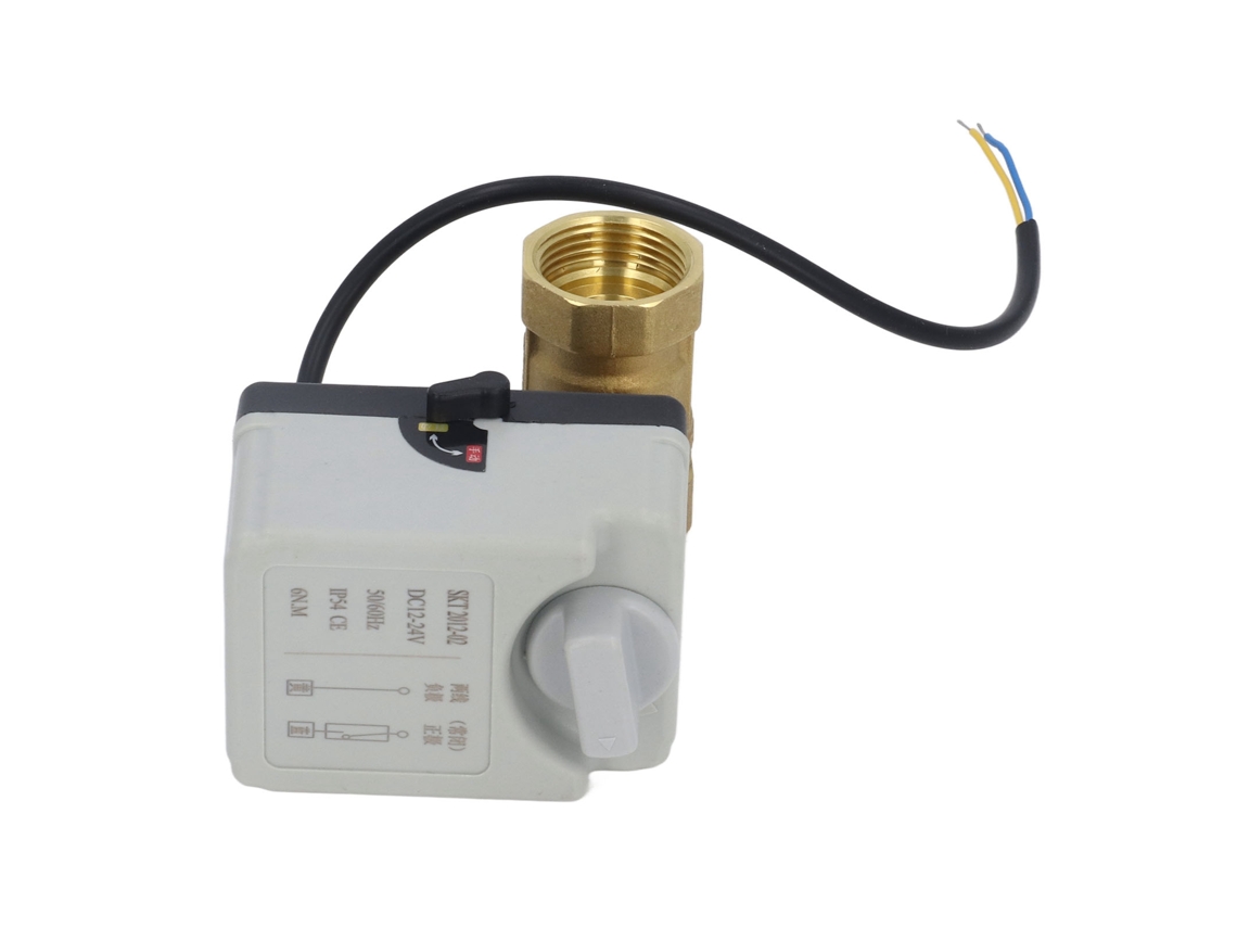 Laxiscreed Válvula De Esfera Eléctrica Dn25 2 Vias Com Fecho Normal Para Dc12-24v