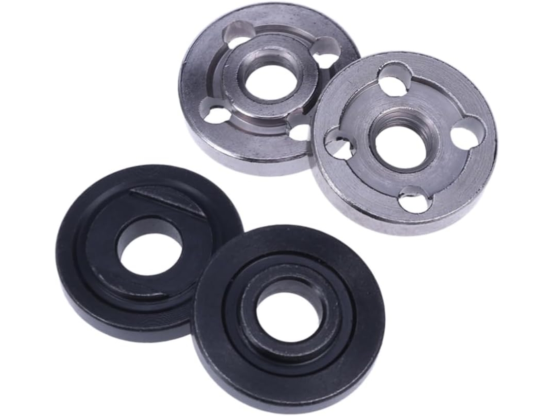 Garvalon Conjunto De 4-flanges Placa Pressão Angular Para Componentes Usinagem Cnc, Preto E Prata, Para Processamento