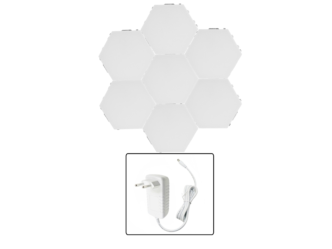 Lâmpada De Parede Decorativa Diy Com Forma Hexagonal Inovadora Para Quarto E Sala De Estar, Luz Para Casa