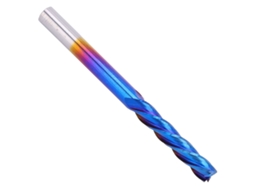 Laxiscreed Ferramenta De 4 Farpas Com Revestimento Nano Azul Para Cnc