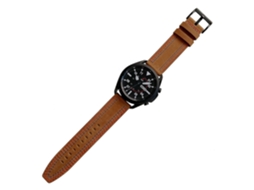 Pulseira de couro genuíno de 20 mm para Samsung Galaxy Watch 4/4 Classic/Amazfit GTS 3 Ly Ebike