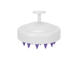 Cepillo De Cabeza De Silicona Suave Para Massagem E Limpeza Capilar Na Ducha Cepillo De Champú Branco Roxo