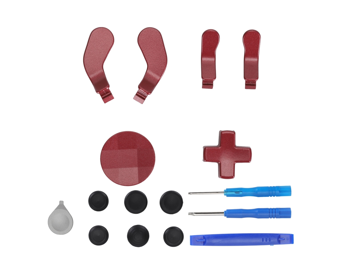 Kits de substituição: joysticks metálicos para Xbox One Elite Series 2, vermelho | S/MARCA
