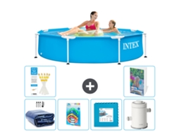 Piscina com Estrutura Redonda 244x51 Cm 5 peças S55 INTEX