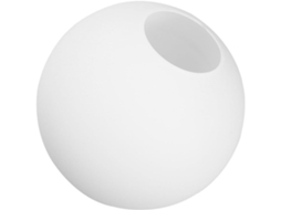 Luminária Pendente Redonda de Vidro Branco Fosco de 13 Cm, com Iluminação Quente e Design Elegante para Qualquer Ambiente. SFUSHOS