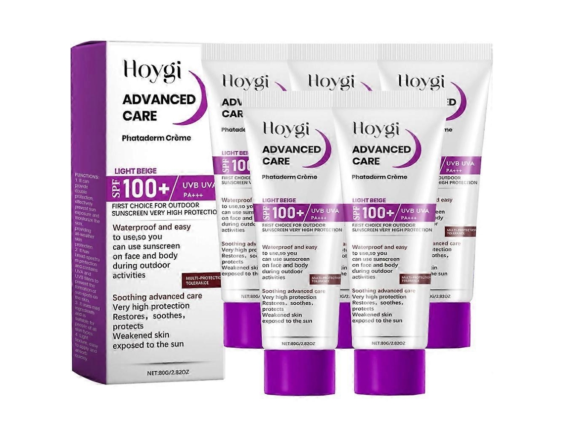 Protetor Solar Spf 100+ 80ml, Para Rosto E Corpo5pcs