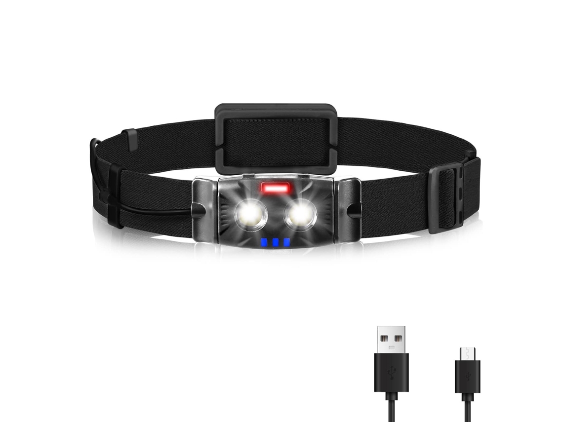 Farol Recarregável Ipx4 À Prova D'água Capacete Farol Lanterna De Testa Para Adultos Crianças, Farol À Prova D'água Equipamento De Acampamen